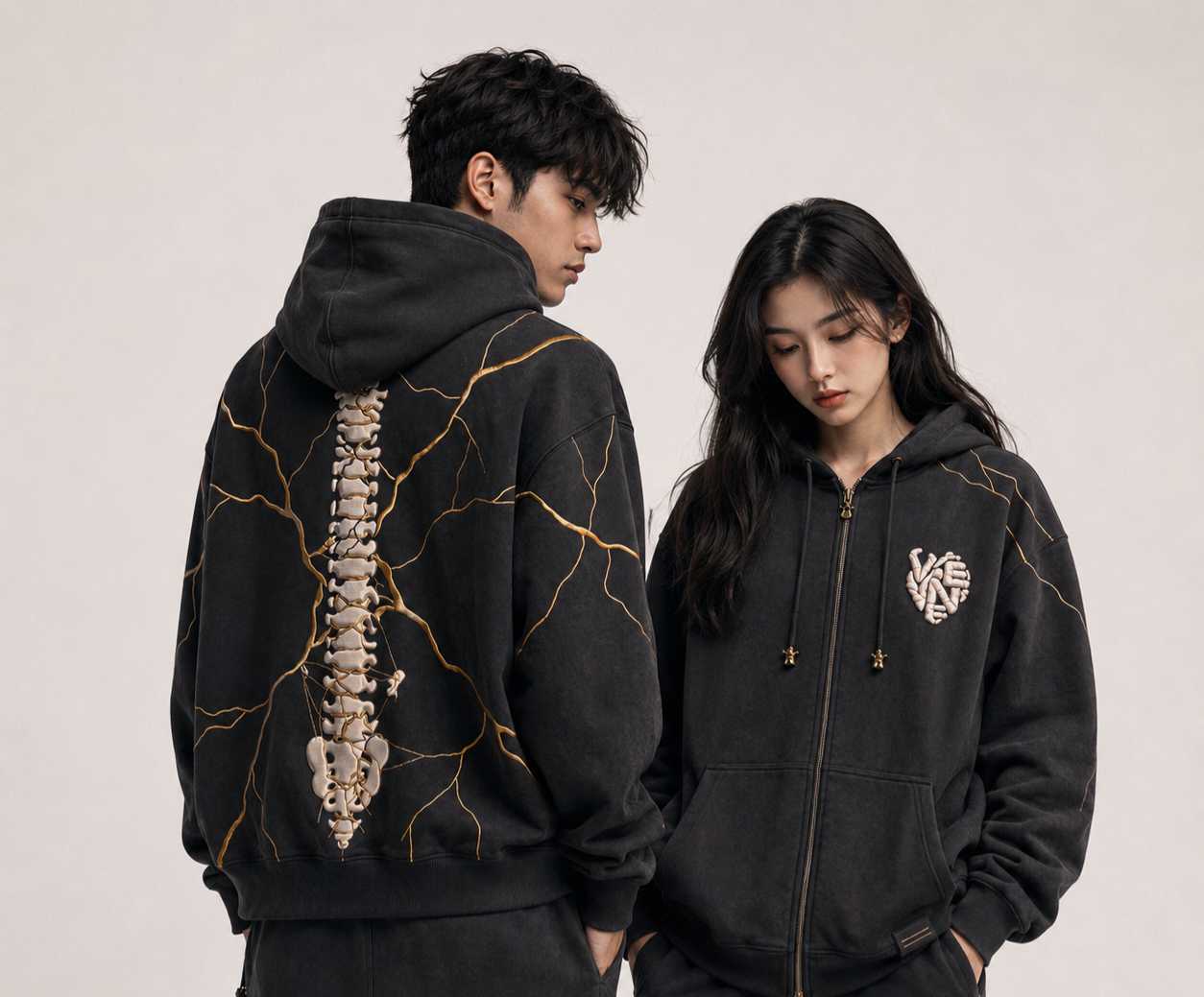 Série Anatomie ( Zip Hoodie )